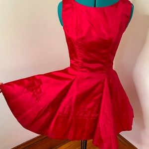 Vintage 1950s red burgundy dance costume majorette burlesque dress small